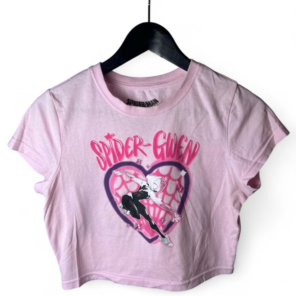 Spiderman Spider-Gwen Pink Short Sleeve Tee